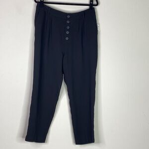 Anthropologie Black Cropped Pants